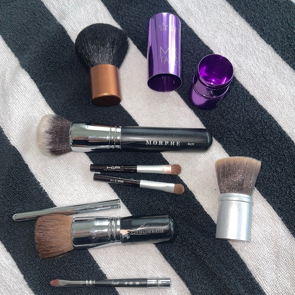 9 Various Makeup Brushes Sigma, Morphe, Loreal, Prestige, Bare Minerals, ORIGINS